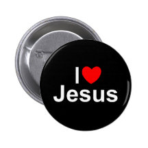 I Love (Heart) Jesus Pin