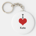I Love (heart) Kate Keychain