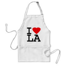 I Love Heart LA Aprons