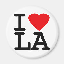 I Love Heart LA Fridge Magnets