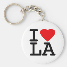 I Love Heart LA Key Chain