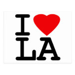 I Love Heart LA Post Card