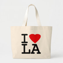 I Love Heart LA Tote Bag