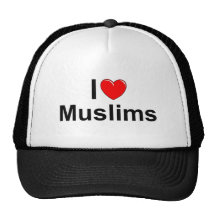 I Love (Heart) Muslims Mesh Hats