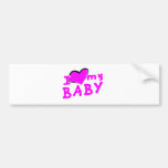 I love (heart) my baby! (girl) bumper sticker