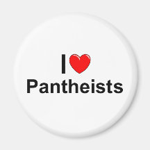 I Love (Heart) Pantheists Magnet