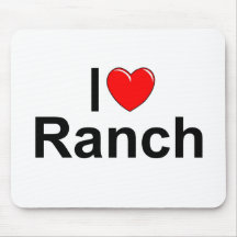 I Love (Heart) Ranch Mousepad