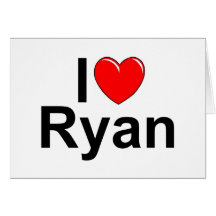I Love (Heart) Ryan Cards