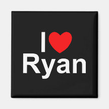 I Love (Heart) Ryan Fridge Magnet
