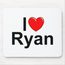 I Love (Heart) Ryan Mousepads