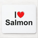 I Love (Heart) Salmon Mousepad