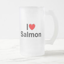 I Love (Heart) Salmon Mugs