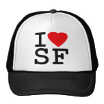 I Love Heart San Francisco Mesh Hats