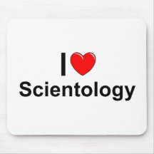 I Love (Heart) Scientology Mouse Pads