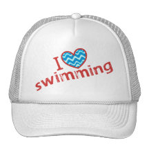 I love (heart) Swimming Hats