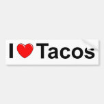 I Love (Heart) Tacos Bumper Stickers