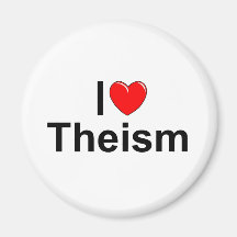 I Love (Heart) Theism Magnets