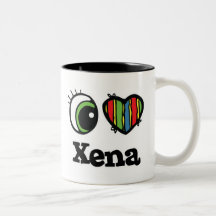 I Love (Heart) Xena Coffee Mugs
