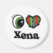 I Love (Heart) Xena Magnet