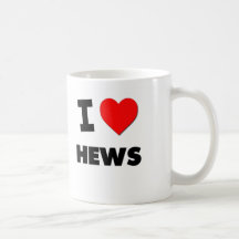 I Love Hews Mugs