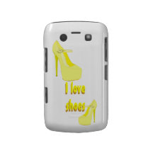 I Love High Heel Shoes Yellow Blackberry Bold Covers