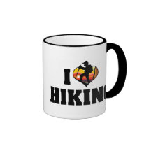 I Love Hiking Coffee Mugs