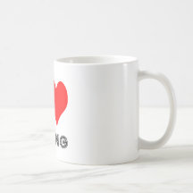 I Love Hiking Design Mug
