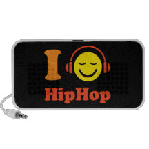 I love Hip Hop music smiley Doodle speakers