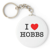 I Love Hobbs keychains