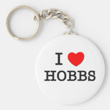 I Love Hobbs Key Chains