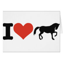 I love Horses Greeting Cards