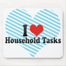 I Love Household Tasks Mouse Pad