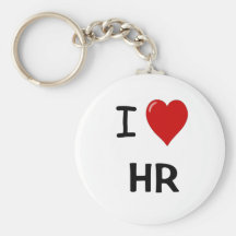 I Love HR Keychains