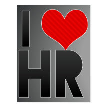 I Love HR Post Card
