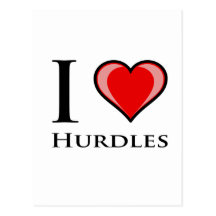 I Love Hurdles Postcards