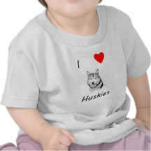 I Love Huskies T-shirts