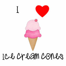 I love ice cream cones acrylic cut outs