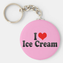 I Love Ice Cream Keychains