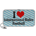 I love International Rules Football Notebook Speaker