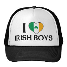 I Love Irish Boys Hats