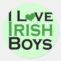 I love Irish Boys Sticker