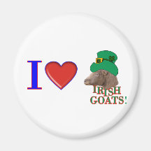I Love Irish Goats - ST. PATRICK'S DAY GIFT Refrigerator Magnets