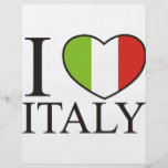 I Love Italy Custom Flyer