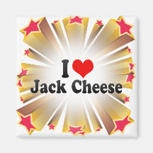 I Love Jack Cheese Magnets