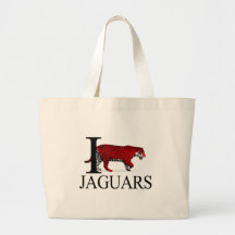 I Love Jaguars Tote Bags