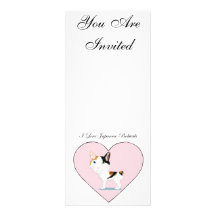 I Love Japanese Bobtails Custom Invitations