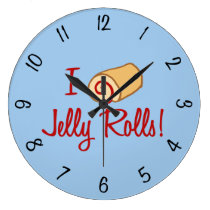 I Love Jelly Rolls wall clocks