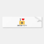 I Love Jersey City New Jersey Bumper Stickers