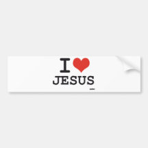 I love Jesus Bumper Sticker