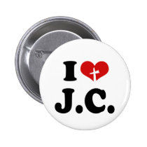 I Love Jesus Christ buttons